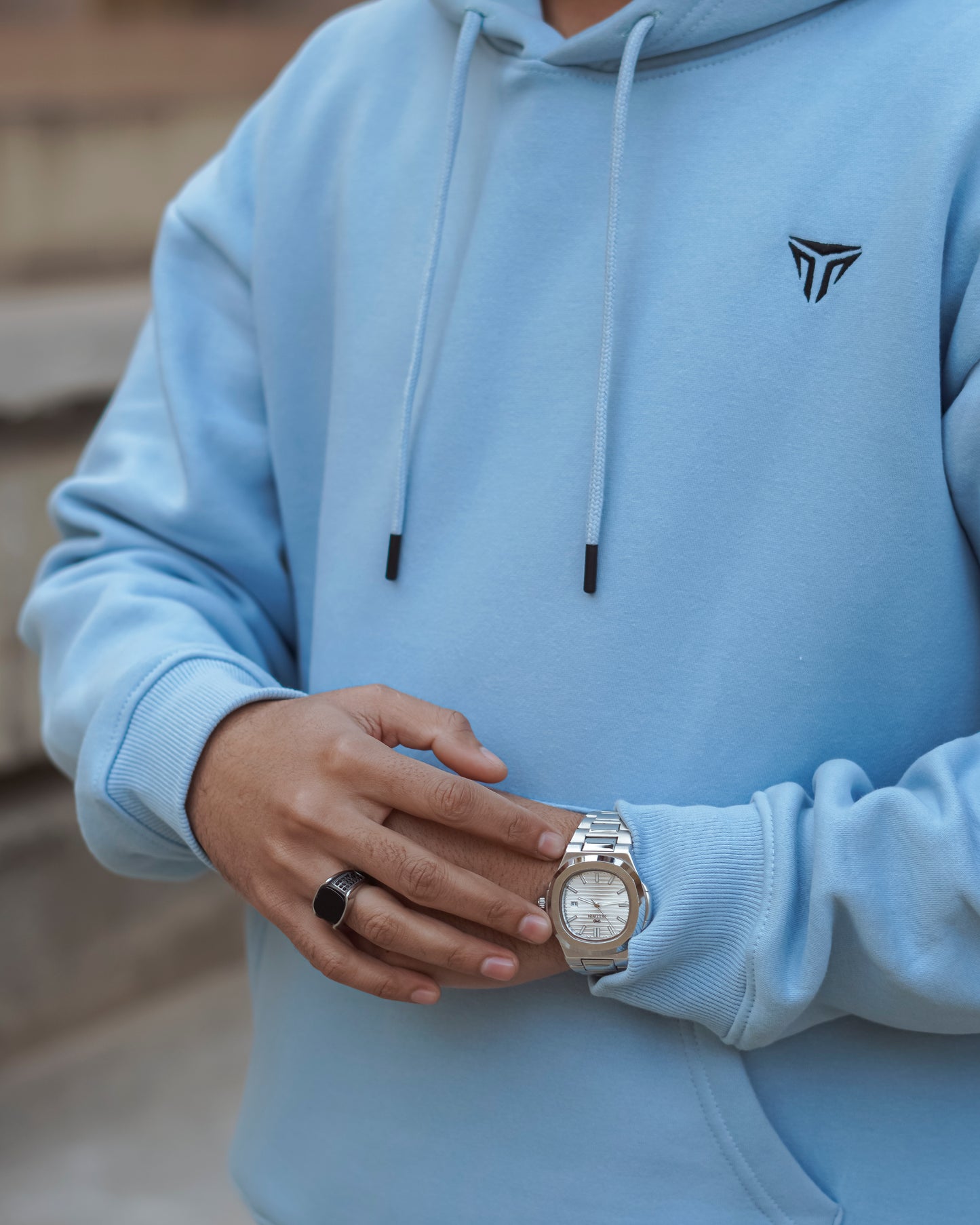 Unisex Oversized Hoodie Sky Blue